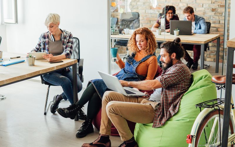 Coworking összetartó kollégák